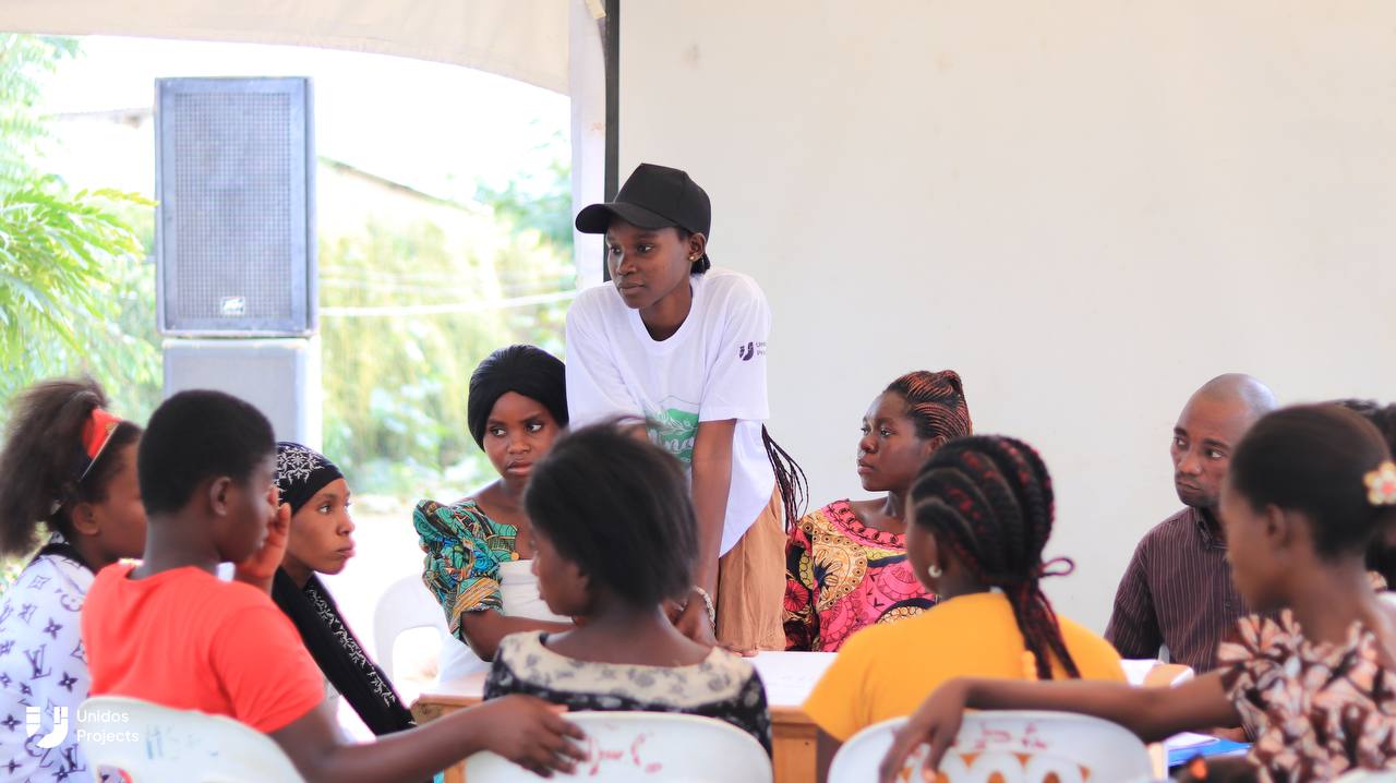 Community health discussion in Nakivale